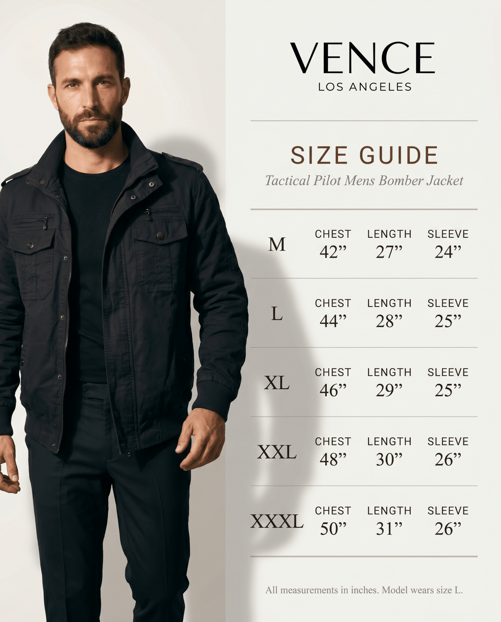 Tactical Pilot Mens Bomber Jacket - vencé