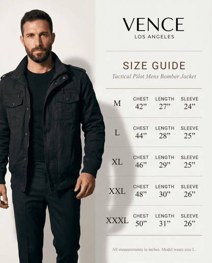 Tactical Pilot Mens Bomber Jacket - vencé