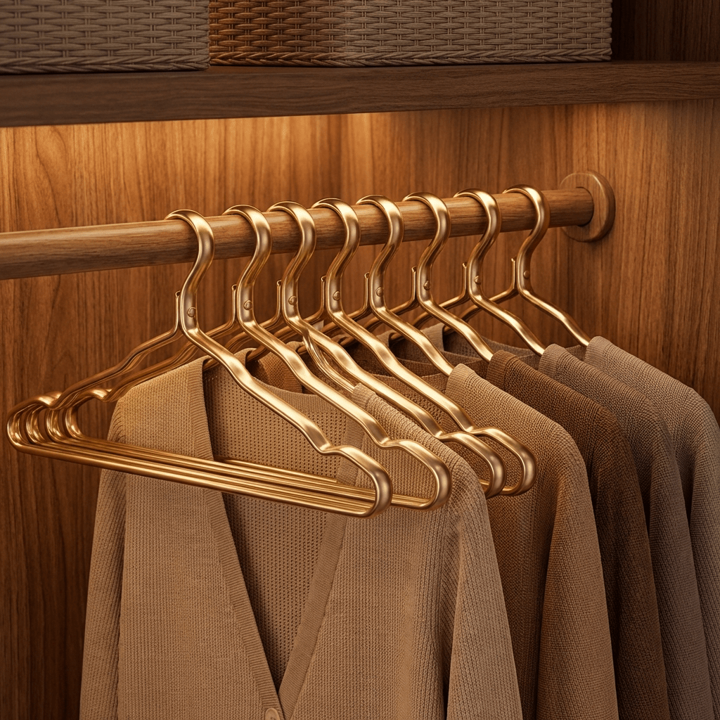 Vence Full Brass Metal Clothes Hangers - vencé
